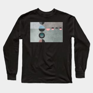 Abstract circles shapes illustration Long Sleeve T-Shirt